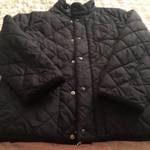 Boys quilted jackets size 10 Navy Blue